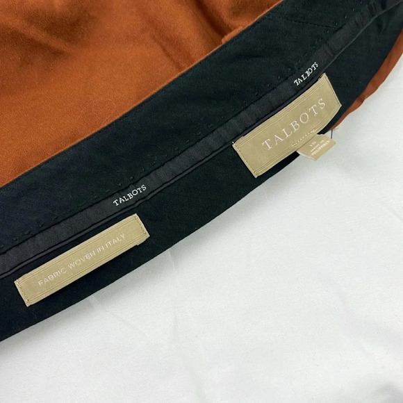 Talbots New Women’s 18 Fabric Woven In Italy Wool Blend Straight Leg Pant - Picture 4 of 11